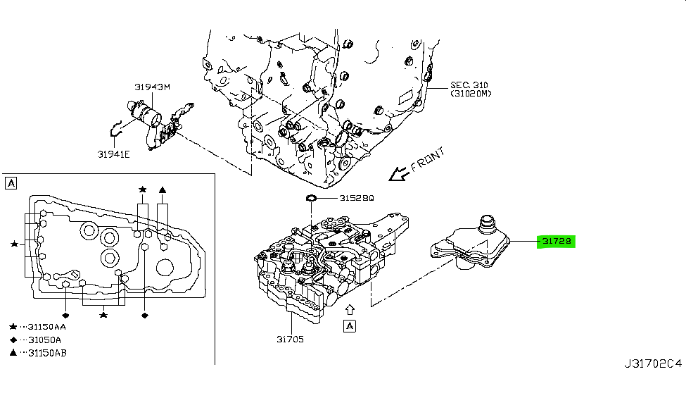 STRAINER ASSY-OIL Nissan Altima 2016 - 2022 3172828X0A STRAINER ASSY-OIL Nissan Altima 2016 - 2022 3172828X0A