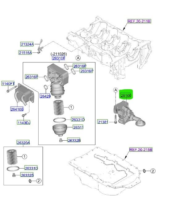 Fuel Pump Hyundai Tucson 2020 2021 213102S500
