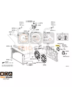 Motor, Cooling Fan, Rh Toyota Corolla 2020 - 2022