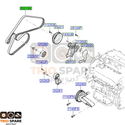 2011 hyundai sonata belt diagram sales