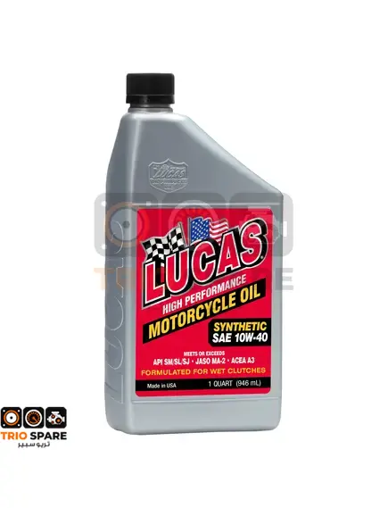 Lucas Oil High performance synthetic motorcycle oils 10w-40
