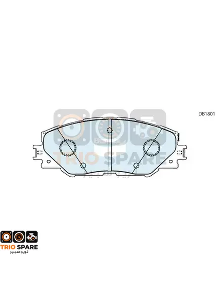 Toyota Hilux Front Brake Pads 2016-2019