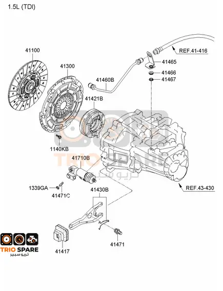hyundai Accent Release Bearing 1995 2005, 4 image